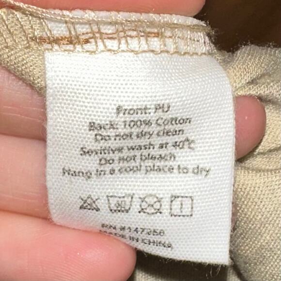 Simply Southern Faux Leather Fawn Brown Short Sleeve Dress Size XL - Picture 5 of 11